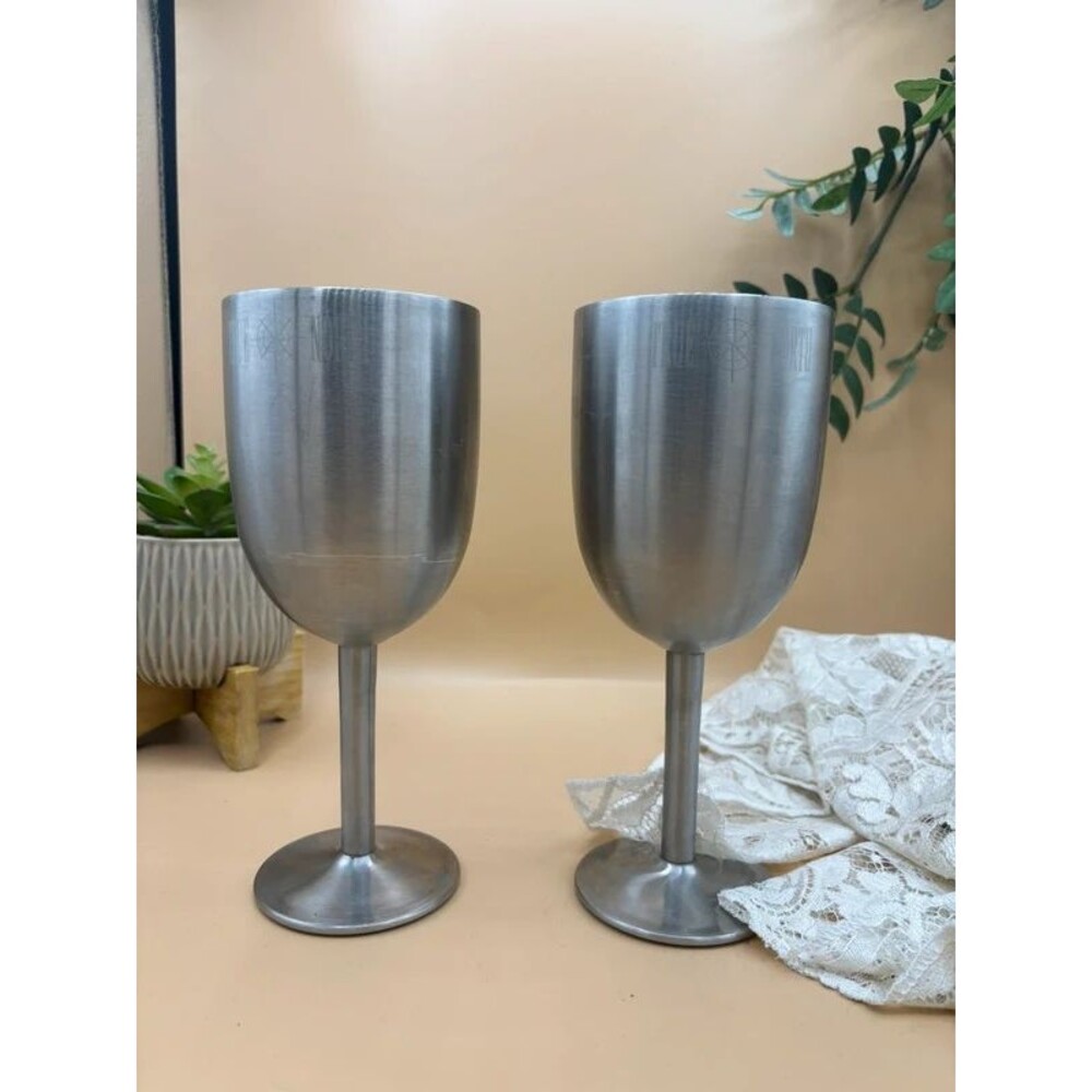 True North Coolers Stainless Steel Wine Goblets 10oz Set of 2 Insulated